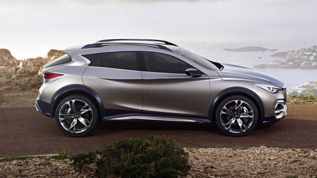 A identidade visual foi revista, de modo a seguir os padrões de outros modelos da Infiniti | <a href="https://quatrorodas.abril.com.br/noticias/saloes/genebra-2015/infiniti-mostra-qx30-concept-837863.shtml" rel="migration">Leia mais</a>