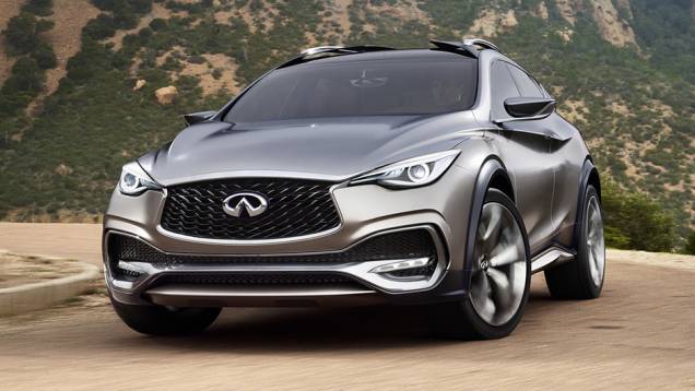 Além disso, subiu três centímetros e ganhou rodas de 21 polegadas | <a href="https://quatrorodas.abril.com.br/noticias/saloes/genebra-2015/infiniti-mostra-qx30-concept-837863.shtml" rel="migration">Leia mais</a>