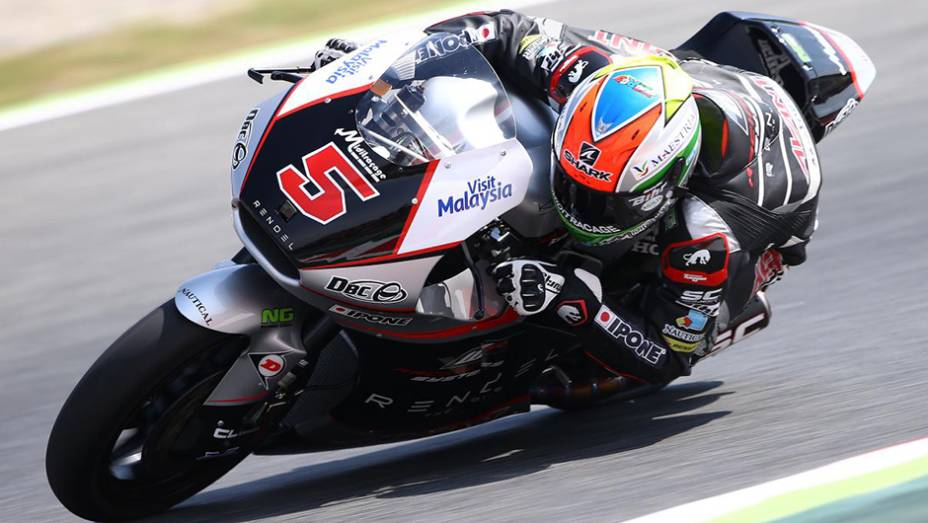 O francês Johann Zarco foi o vencedor da Moto2 na Catalunha | <a href="https://quatrorodas.abril.com.br/moto/galerias/competicoes/motogp-2015-catalunha-876720.shtml" rel="migration">Leia mais</a>