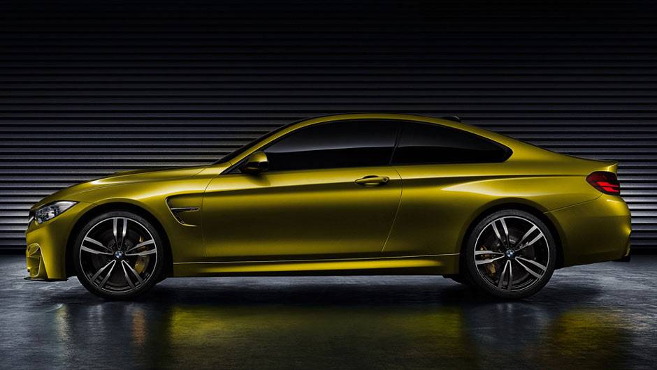 Esguio, ele tem design mais esportivo do que o S&eacute;rie 4 Coup&eacute; | <a href="https://quatrorodas.abril.com.br/noticias/fabricantes/bmw-mostra-fotos-concept-m4-750070.shtml" rel="migration">Leia mais</a>
