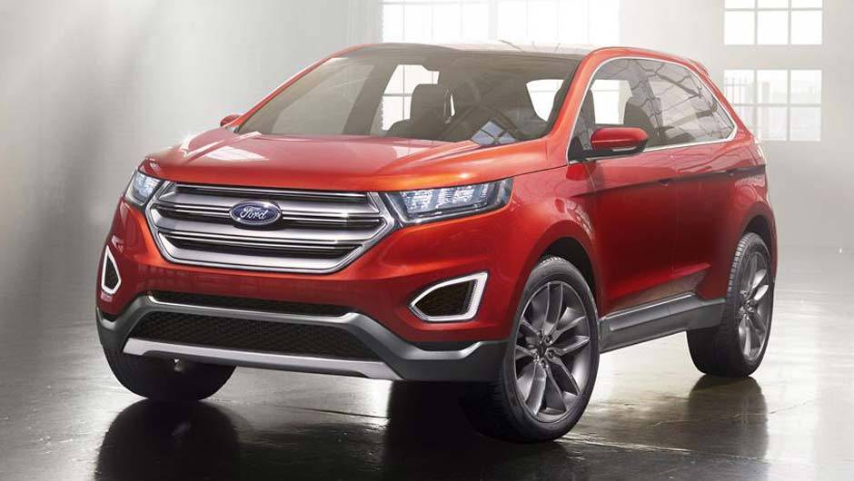 Hyundai Santa Fe, &eacute; voc&ecirc;? O Edge Concept traz um visual frontal bastante parecido com o SUV sul-coreano | <a href="https://quatrorodas.abril.com.br/noticias/saloes/los-angeles-2013/ford-apresenta-edge-concept-760730.shtml" rel="migration">Leia mais</a>