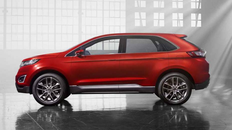 Embora tenha sido mostrado como carro-conceito, ele antecipa as formas do sucessor do Edge | <a href="https://quatrorodas.abril.com.br/noticias/saloes/los-angeles-2013/ford-apresenta-edge-concept-760730.shtml" rel="migration">Leia mais</a>