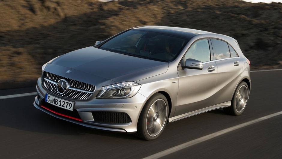 O visual foi inspirado no conceito Classe A Concept, exibido pela primeira vez no Sal&atilde;o de Xangai | <a href="https://quatrorodas.abril.com.br/saloes/genebra/2012/mercedes-benz-classe-678631.shtml" rel="migration">Leia mais</a>