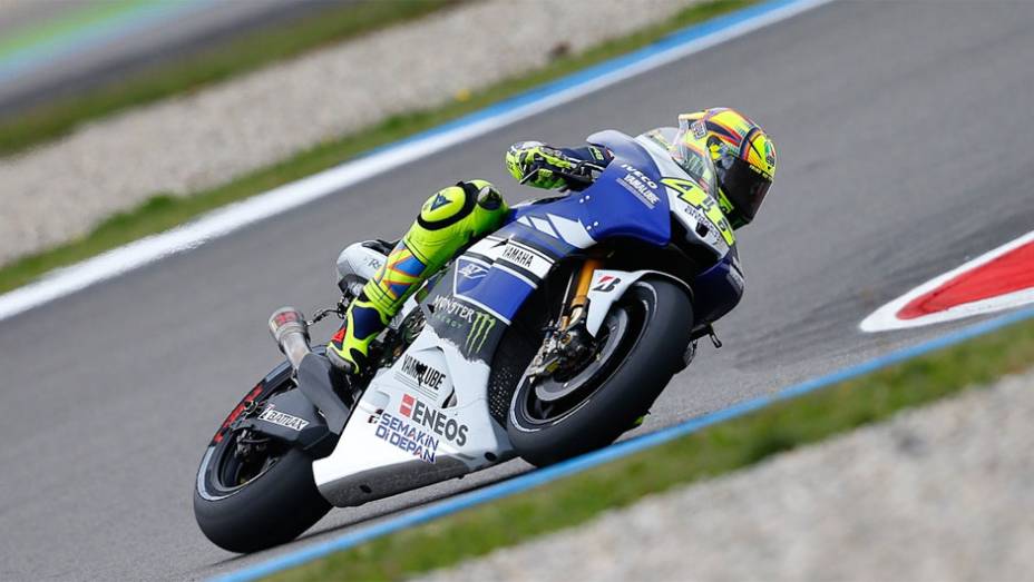 Valentino Rossi conquistou o quarto melhor tempo | <a href="https://quatrorodas.abril.com.br/moto/noticias/motogp-crutchlow-conquista-pole-assen-745300.shtml" rel="migration">Leia mais</a>