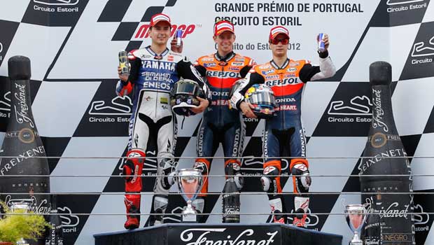 Pódio MotoGP Portugal