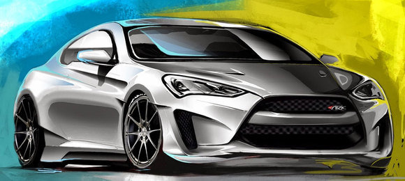 Hyundai prepara Genesis Coupe Legato Concept de 400 cavalos