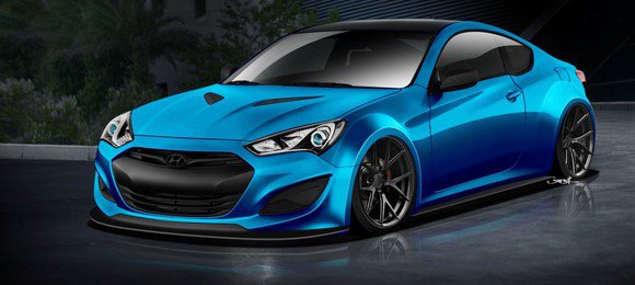 Hyundai mostrará Genesis Coupe Atlantic Blue no SEMA Show
