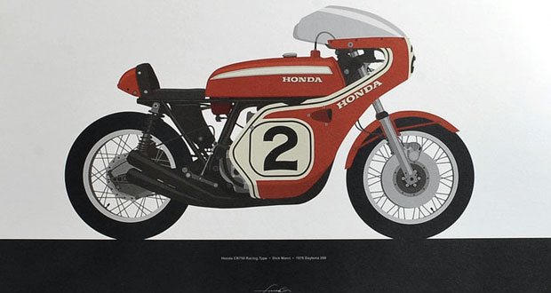 Projeto retrata motos de competição icônicas