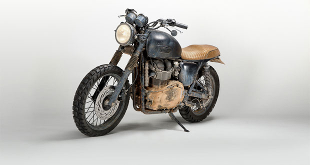 Triumph Bonneville personalizada de Beckham será exposta no Brasil Triumph Bonneville personalizada de Beckham será exposta no Brasil