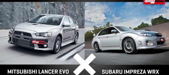 Lancer Evo e Impreza WRX estão no Duelo da Semana