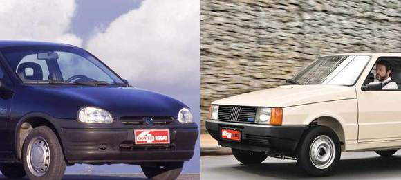 Comparativo de 1994: Chevrolet Corsa Wind x Fiat Uno Mille ELX