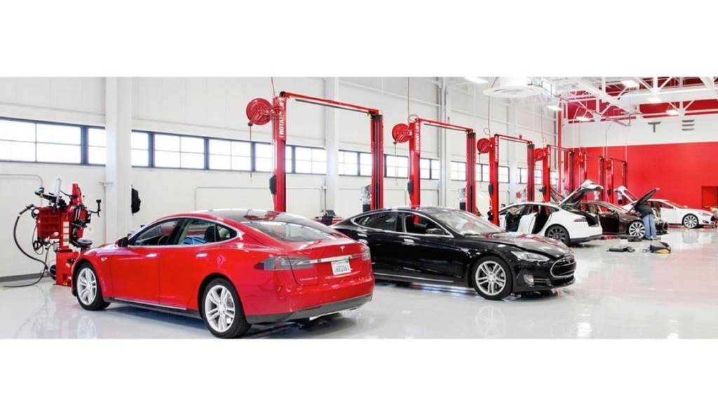 Centro de manutenção da Tesla Centro de manutenção da Tesla