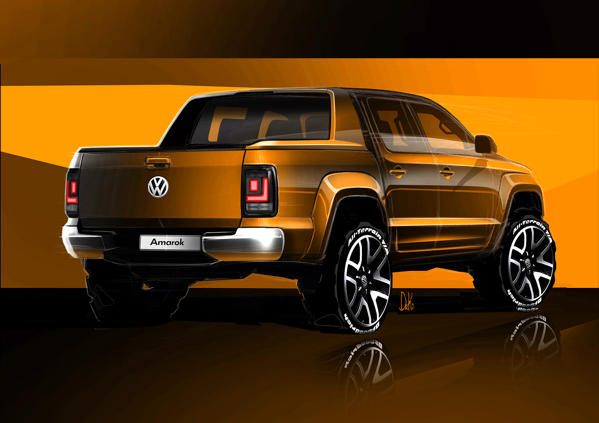 VW revela primeiros esboços da Amarok reestilizada