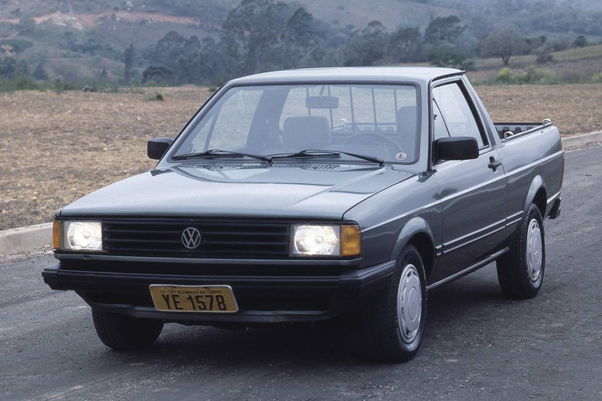 Frente da Saveiro GL, ano 1989, da Volkswagen