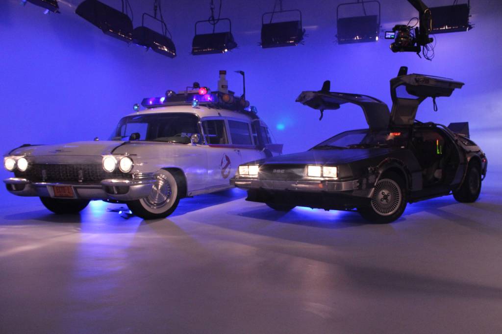 Ecto-1 e DeLorean Ecto-1 e DeLorean