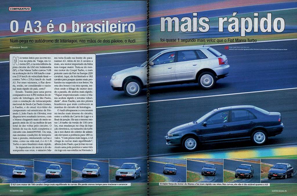 Audi A3 1.8 Turbo x Fiat Marea 2.0 Turbo