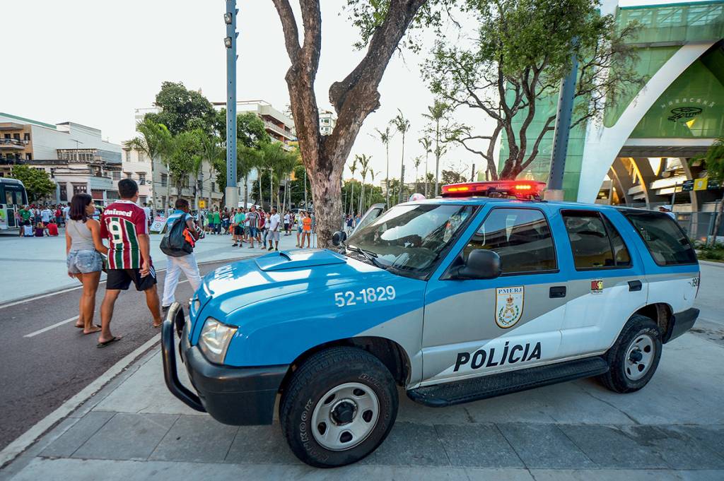 Viatura da polícia no Rio de Janeiro