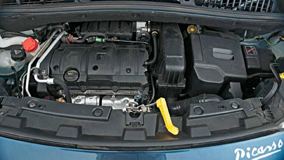 C3 Picasso herdou o motor 1.6 16V do C3 hatch, que tem 113 cv