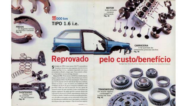 Fiat Tipo: primeiro importado de uma marca com fábrica no Brasil, o médio repetiu o (mau) tratamento dado a outros Fiat que passaram pelo teste e acabou sendo reprovado | <a href="https://quatrorodas.abril.com.br/acervodigital/home.aspx?edicao=428&pg=39" rel="migration">L</a>