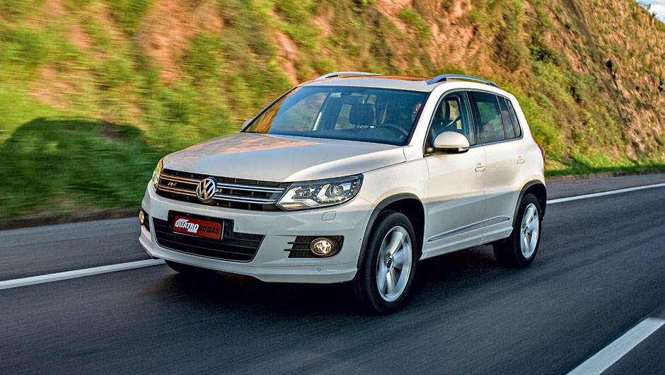 Os para-choques s&atilde;o exclusivos | <a href="https://quatrorodas.abril.com.br/carros/lancamentos/vw-tiguan-r-line-726908.shtml" rel="migration">Leia mais</a>