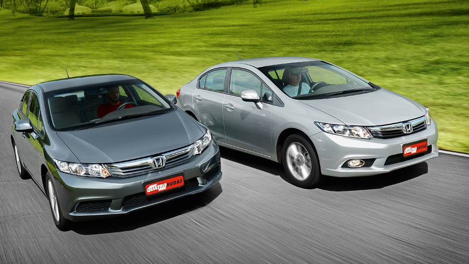 Vers&atilde;o LXR tem far&oacute;is de neblina e repetidores nos retrovisores | <a href="https://quatrorodas.abril.com.br/carros/testes/honda-civic-2014-735270.shtml" rel="migration">Leia mais</a>