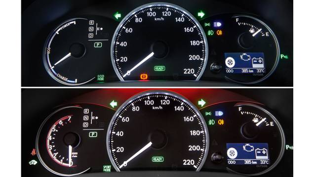 Painel que muda de configuração (e de cor) conforme o modo de condução escolhido pelo motorista | <a href="https://quatrorodas.abril.com.br/carros/lancamentos/lexus-ct-200h-f-sport-743425.shtml" rel="migration">Leia mais</a> Painel que muda de configuração (e de cor) conforme o modo de condução escolhido pelo motorista | <a href="https://quatrorodas.abril.com.br/carros/lancamentos/lexus-ct-200h-f-sport-743425.shtml" rel="migration">Leia mais</a>