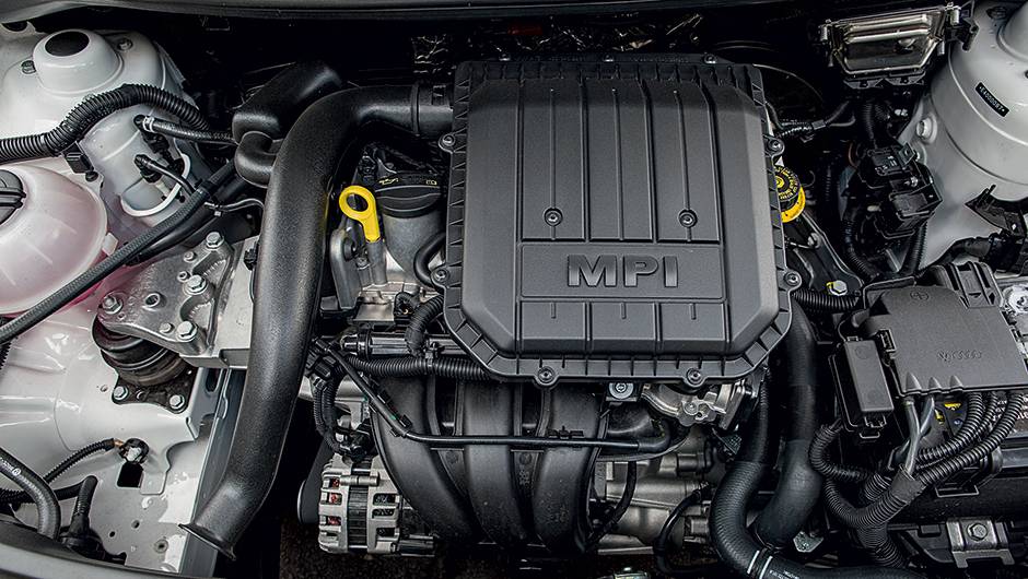 O motor gera 82 cv de pot&ecirc;ncia, se abastecido com etanol | <a href="https://quatrorodas.abril.com.br/carros/testes/volkswagen-fox-bluemotion-749109.shtml" rel="migration">Leia mais</a>