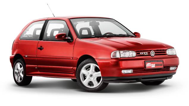 A bolha no capô era exclusiva do Gol GTI 16V | <a href="https://quatrorodas.abril.com.br/carros/classicos-brasileiros/volkswagen-gol-gti-16v-765615.shtml" rel="migration">Leia mais</a>