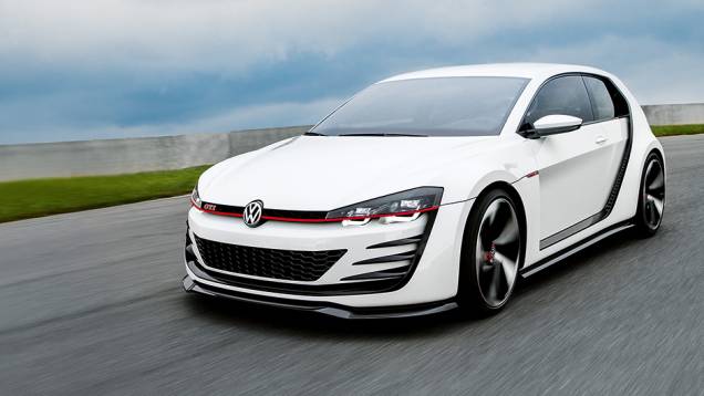 A base é a mesma do Golf, mas o visual é exclusivo | <a href="https://quatrorodas.abril.com.br/carros/impressoes/volkswagen-design-vision-gti-772455.shtml" rel="migration">Leia mais</a>