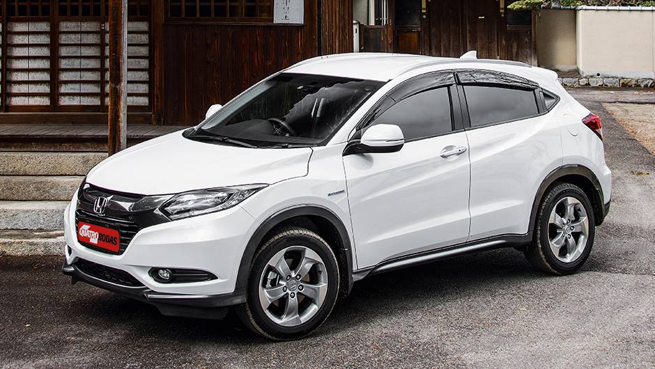 As calhas s&atilde;o acess&oacute;rios de f&aacute;brica, no Jap&atilde;o | <a href="https://quatrorodas.abril.com.br/carros/impressoes/honda-vezel-777550.shtml" rel="migration">Leia mais</a>