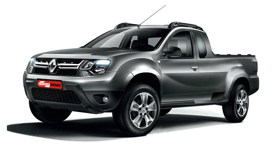 Renault quer solu&ccedil;&atilde;o intermedi&aacute;ria, situada entre Strada e Saveiro e Ranger | <a href="https://quatrorodas.abril.com.br/reportagens/geral/vale-esperar-renault-duster-picape-790799.shtml" rel="migration">Leia mais</a>