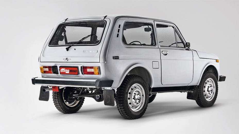 Apesar do eixo rígido atrás, ele tem molas helicoidas nas quatro rodas | <a href="https://quatrorodas.abril.com.br/carros/classicos-grandescarros/lada-niva-793595.shtml" rel="migration">Leia mais</a>