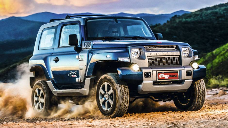 Novo T4 vem de f&aacute;brica com pneus de uso urbano | <a href="https://quatrorodas.abril.com.br/carros/testes/troller-t4-800224.shtml" rel="migration">Leia mais</a>
