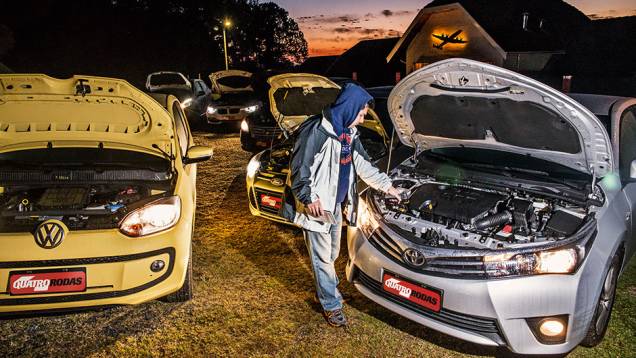 Temperaturas dos motores medidas antes do início de cada teste | <a href="https://quatrorodas.abril.com.br/reportagens/geral/teste-sistemas-partida-frio-800637.shtml" target="_blank" rel="migration">Leia mais</a>