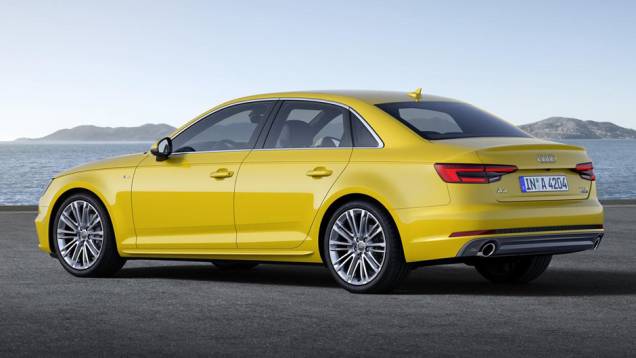 Os motores são de quatro e seis cilindros, gasolina ou diesel, com quatro blocos diferentes | <a href="https://quatrorodas.abril.com.br/noticias/fabricantes/audi-revela-novo-a4-882500.shtml" rel="migration">Leia mais</a>