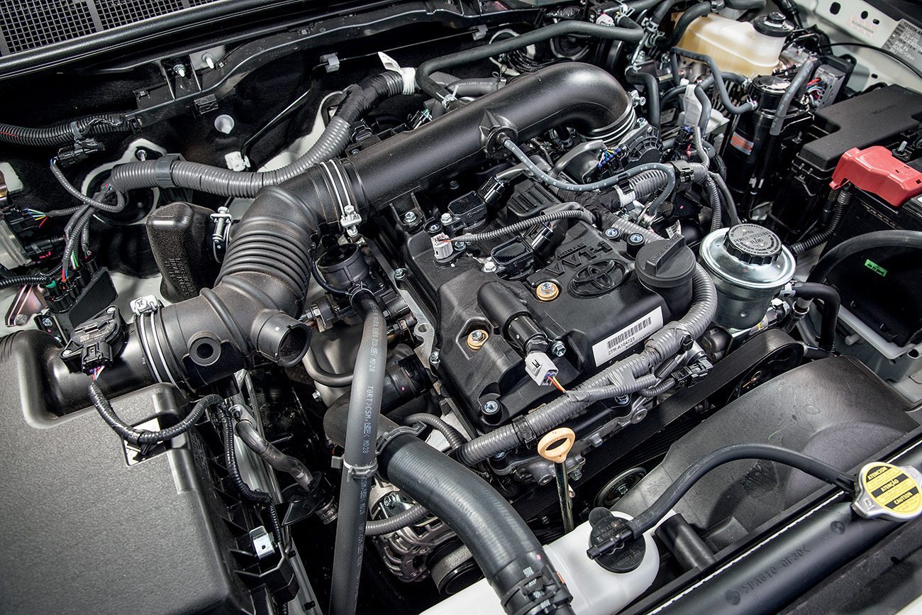 Toyota Hilux Motor da Hilux: 2.7 16V com até 163 cv e 25,0 mkgf