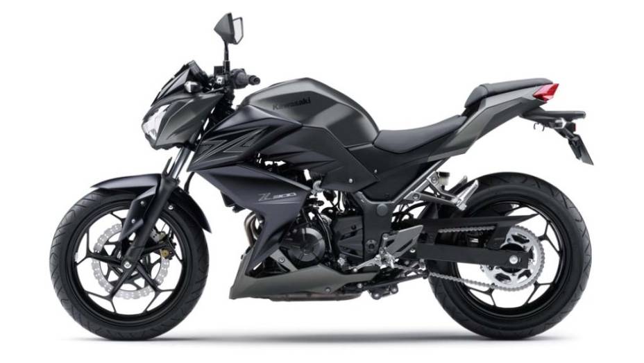 Kawasaki Z300 | <a href="https://quatrorodas.abril.com.br/moto/noticias/confira-novidades-salao-milao-2014-812658.shtml" rel="migration">Leia mais</a>