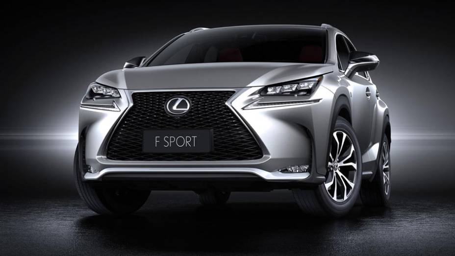 Detalhe da grade frontal do F SPORT | <a href="https://quatrorodas.abril.com.br/noticias/saloes/pequim-2014/lexus-revela-crossover-nx-2015-pequim-780341.shtml" rel="migration">Leia mais</a>