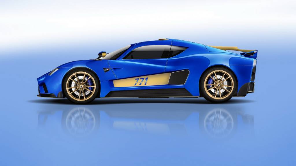 Mazzanti Evantra 771 Número 771 faz alusão a potência do superesportivo (771 HP)