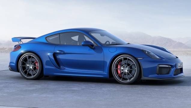 Carro tem motor 3.8 litros de seis cilindros do 911 GT3 | <a href="http://quatrorodas.abril.com.br/noticias/fabricantes/porsche-lanca-novo-cayman-gt4-832160.shtml" rel="migration">Leia mais</a>