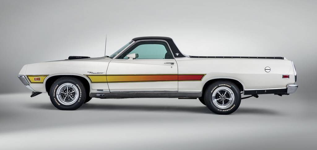 Ford Ranchero Apesar do perfil baixo, seu comprimento é quase o mesmo de uma Ranger atual