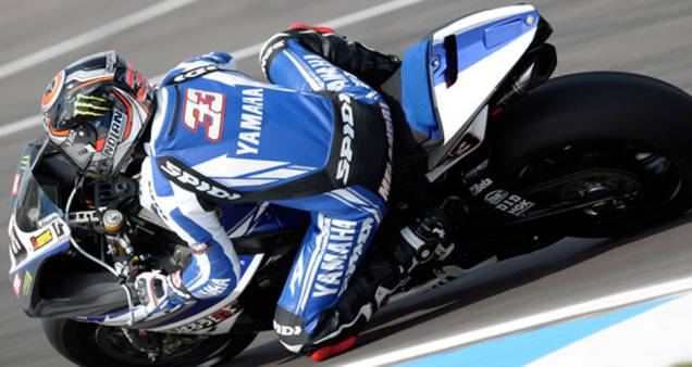 Marco Melandri, da Yamaha World Superbike Team, venceu a primeira corrida