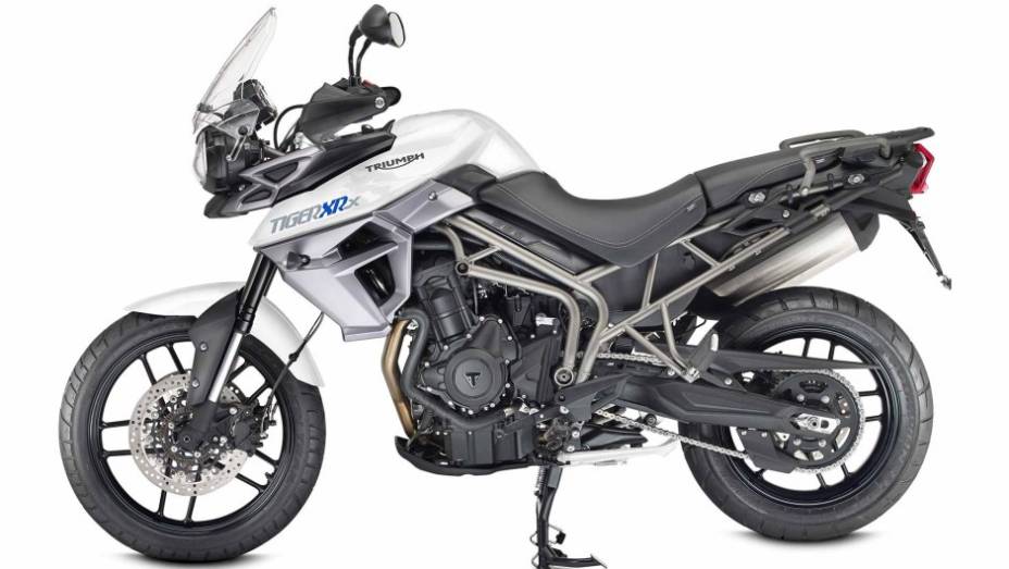 Triumph Tiger 800 XRx | <a href="https://quatrorodas.abril.com.br/moto/noticias/confira-novidades-salao-milao-2014-812658.shtml" rel="migration">Leia mais</a>