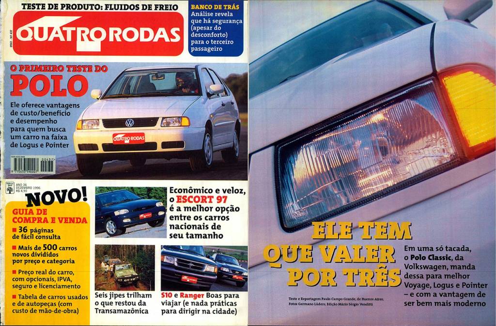 Quatro Rodas / dezembro de 1996 Quatro Rodas / dezembro de 1996