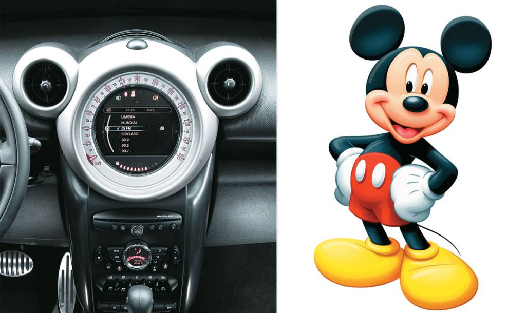 Mini Cooper e Mickey Mouse