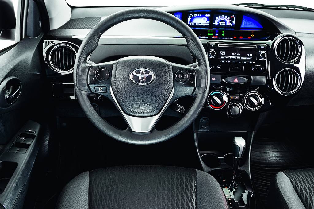Interior do automóvel Etios Sedan XS, da Toyota. Interior do automóvel Etios Sedan XS, da Toyota.