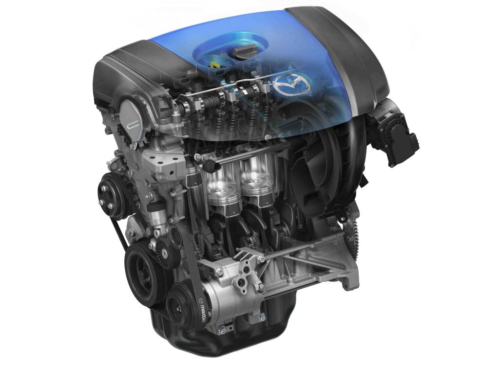 Os atuais motores Mazda SKYACTIV já se destacam pela eficiência