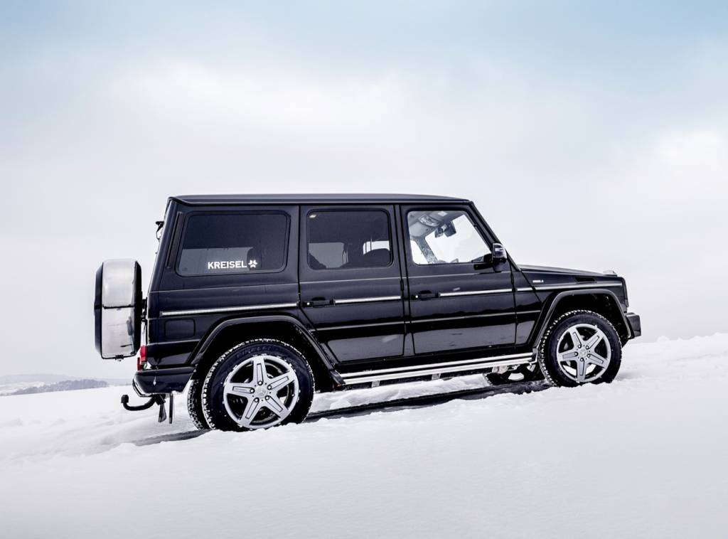 Mercedes-Benz Classe G elétrico de perfil