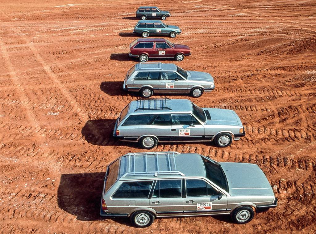 Quantum CD x Caravan Diplomata x Scala Ghia x Parati GLS x Panorama CL Um leque de opções da mais espaçosa à mais econômica