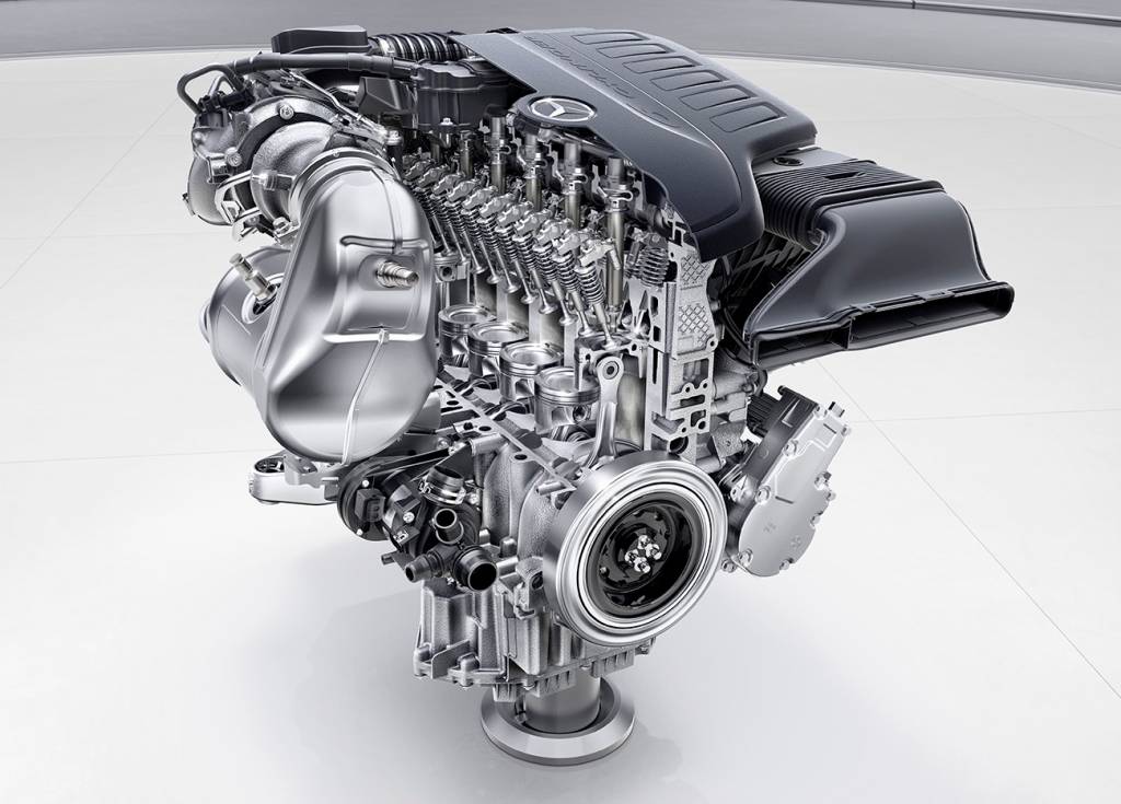 O novo motor M256 da Mercedes: seis cilindros e gasolina, mas com muita tecnologia para melhorar a eficiência
